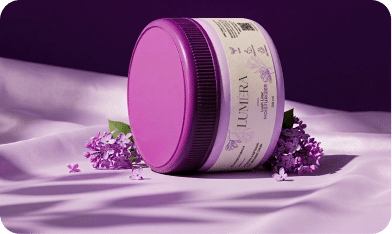 Lumera product packaging mockup by Mohammed Sufiyan